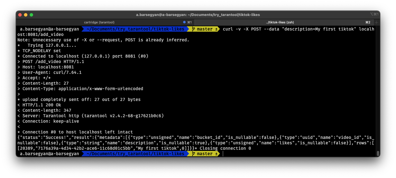 Test queries in the console